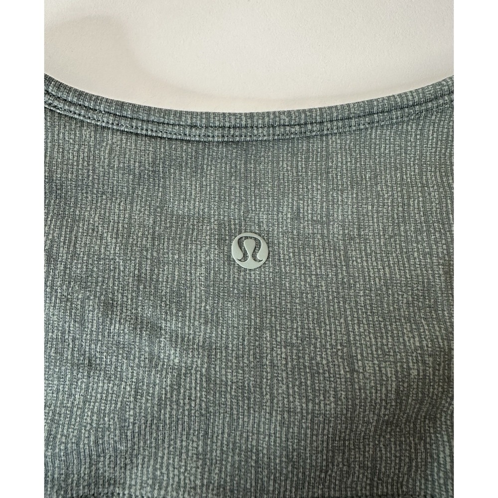 Lululemon Comme To Cozy Dress Women's Size 10 Textured Green Stretch Long Sleeve - Picture 3 of 7
